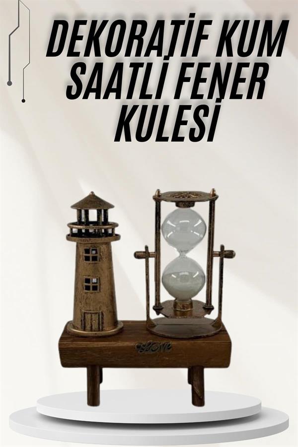 Compressed by jpeg-recompress Hediyelik Eşya Retro Ahşap Deniz Feneri Kum Saati Biblo - Görsel 2