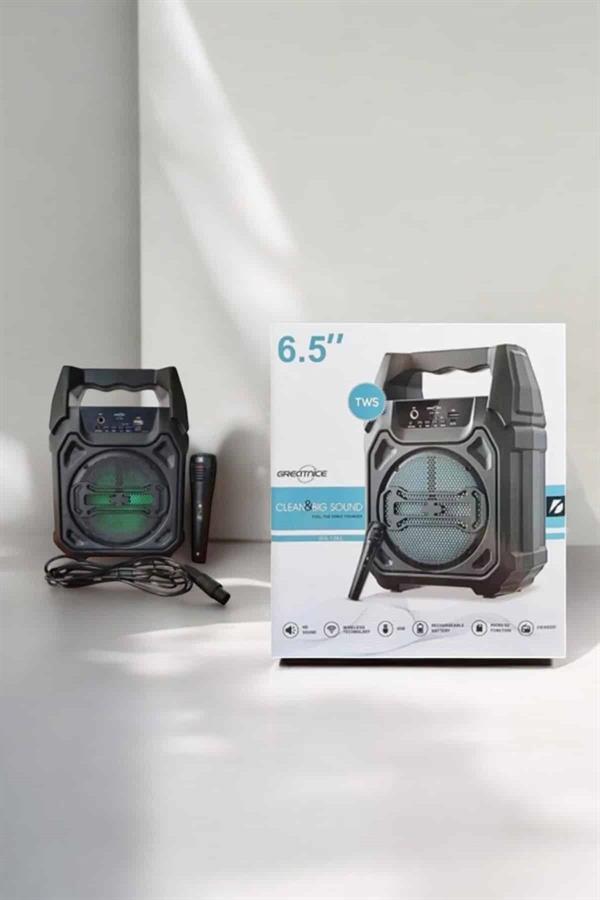 Compressed by jpeg-recompress Güçlü ve Şarj Edilebilir Bluetooth Hoparlör 6.5 İnç - Görsel 4