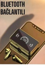 Aynalı Bluetooth Kulaklık Telefon Standlı Dijital Göstergeli - Görsel 5