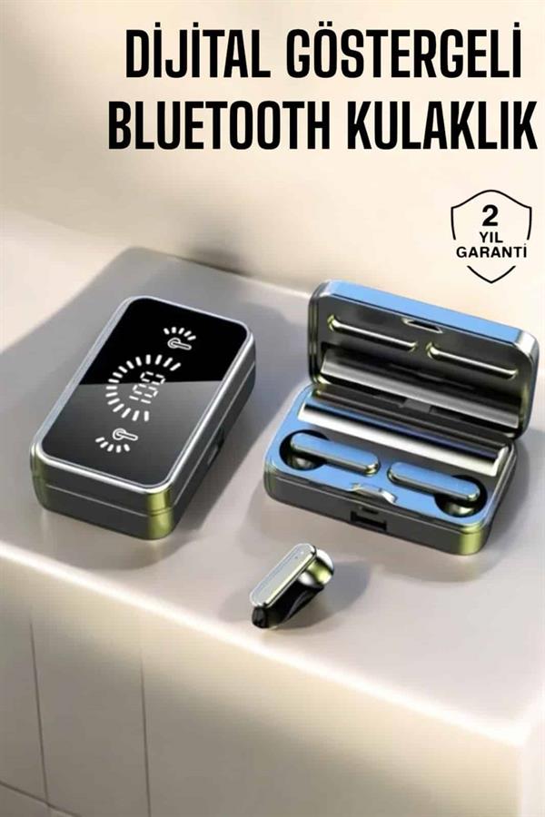 Compressed by jpeg-recompress Aynalı Bluetooth Kulaklık Telefon Standlı Dijital Göstergeli - Görsel 2