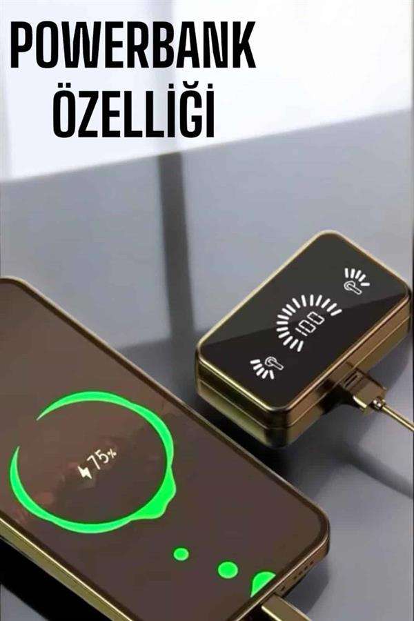 Compressed by jpeg-recompress Aynalı Bluetooth Kulaklık Telefon Standlı Dijital Göstergeli - Görsel 3
