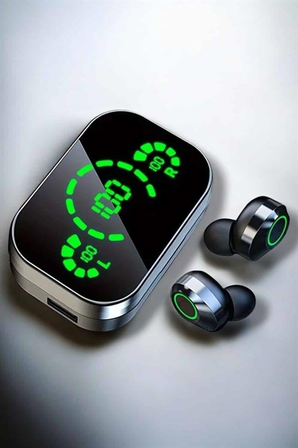 1214081_bluetooth-kulaklik-cift-telefon-desteg-4220-b.jpg Bluetooth Kulaklık Çift Telefon Desteği ve Suya Dayanıklı Powerbankli - Görsel 1