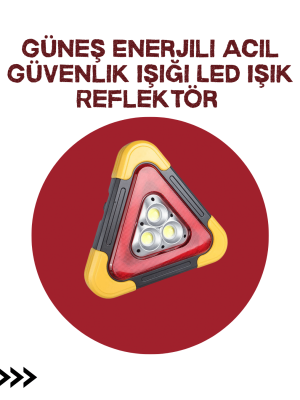Alüminyum Gövdeli LED Üçgen Reflektörlü Acil Işık