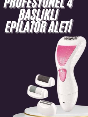 4 Başlıklı Lazer Öncesi Kısaltma Epilasyon Aleti Epilatör Çok Amaçlı