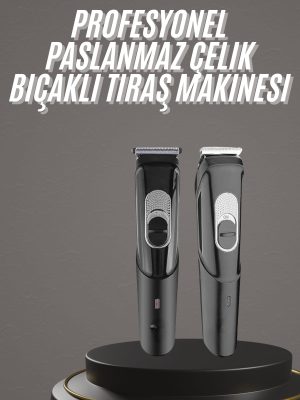 Pro Şarjlı Saç Sakal Tıraş Makinesi Ense Kesme Makinesi Lazer Öncesi Kısaltma
