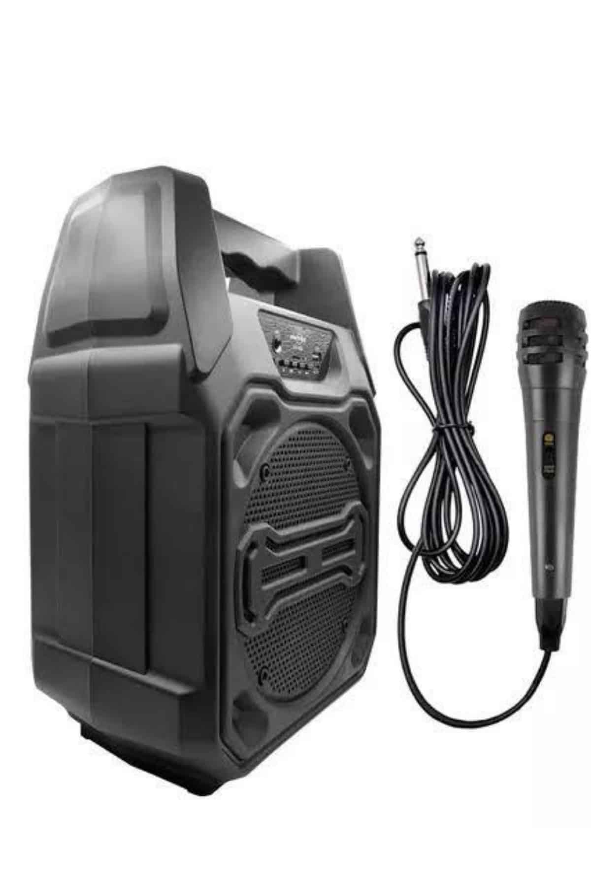 1215185_3-10.jpg Bluetooth Hoparlör Led Işıklı Taşınabilir Kablosuz Speaker Uzun Pil Ömrü - Görsel 3