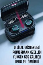 Bluetooth Bağlantılı Suya Dayanıklı, Uzun Pil Ömürlü Kablosuz Kulaklık - Görsel 4