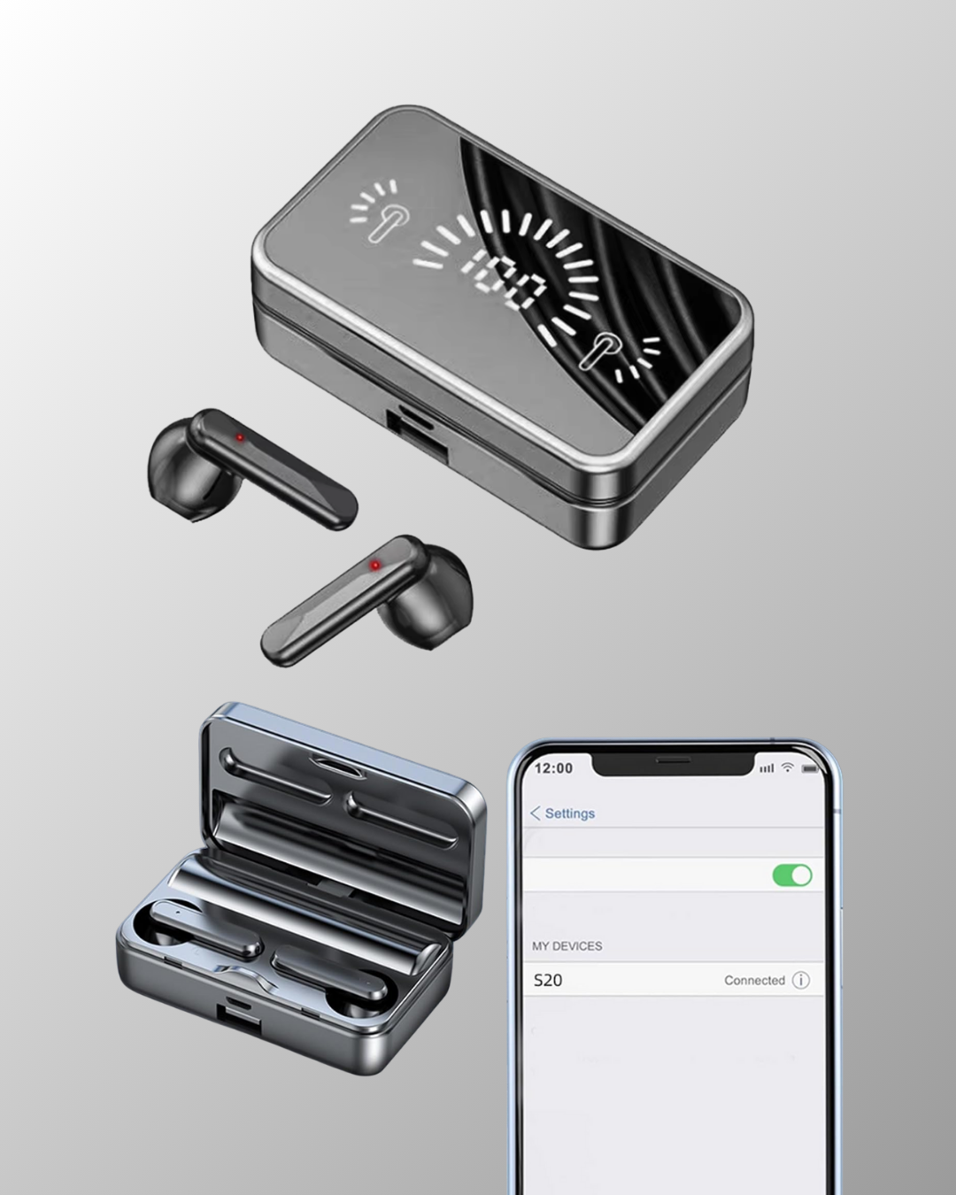 1238445_9-25.png Ergonomik Tasarımlı Dokunmatik Bluetooth Kulaklık – HD Ses Performansı - Görsel 4