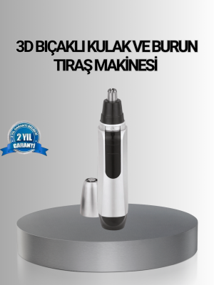 Kişisel Burun ve Kulak Tıraş Makinesi 3D Kavisli Bıçak ve Kompakt Tasarım