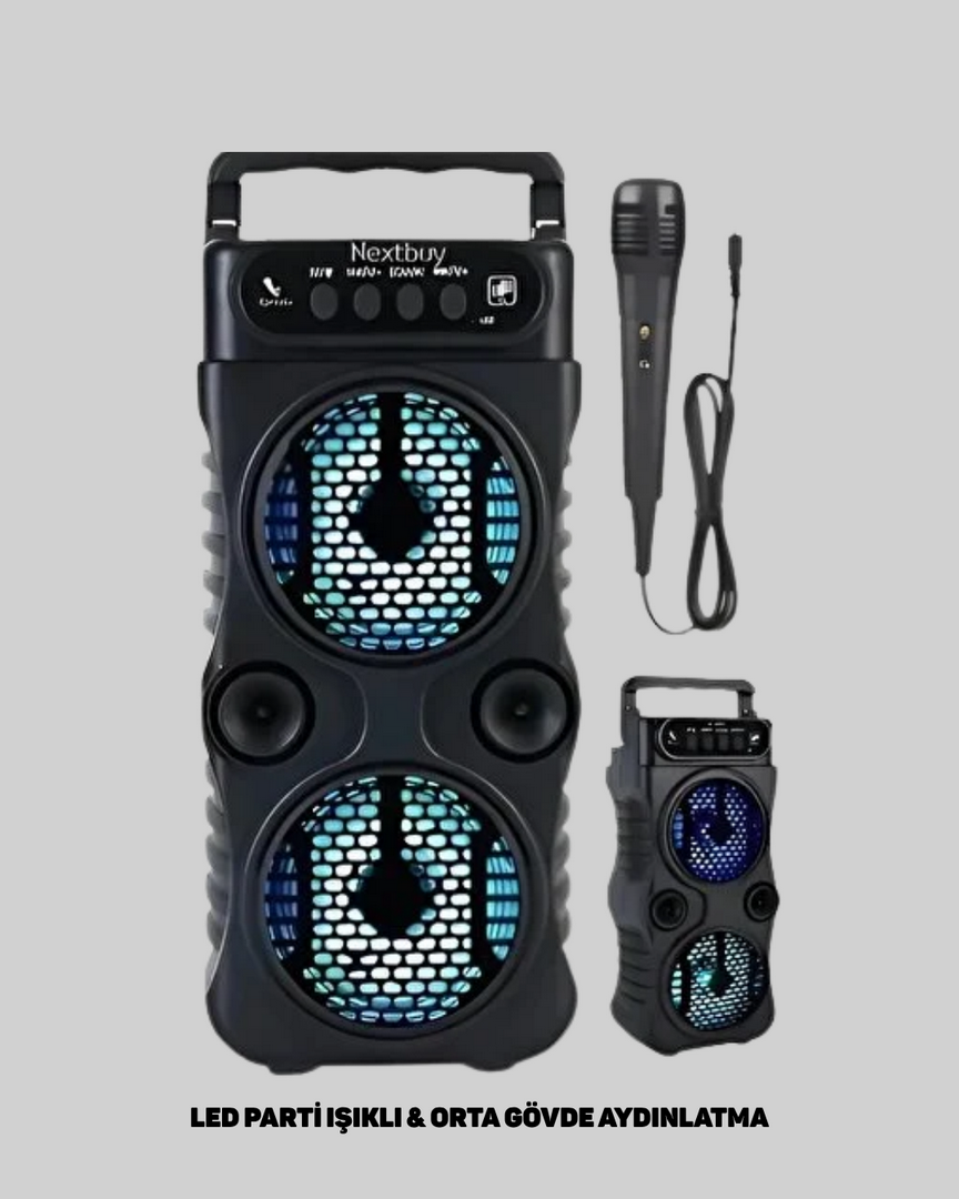 1240091_6-77.png LED Parti Işıklı Bluetooth Hoparlör - Görsel 3