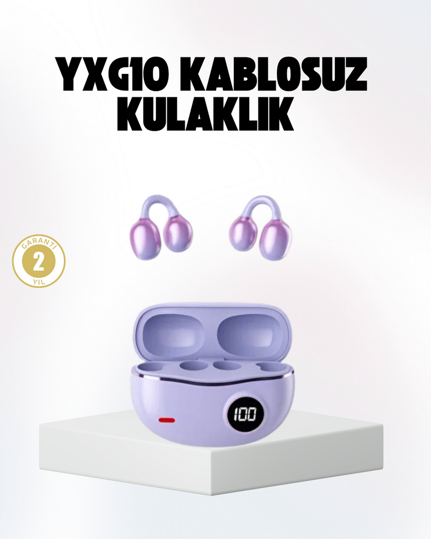1240823_2-126.png Bluetooth YXG10 Kulak Arkası Tasarım Cilt Dostu Silikon Hafif Yapı - Görsel 1