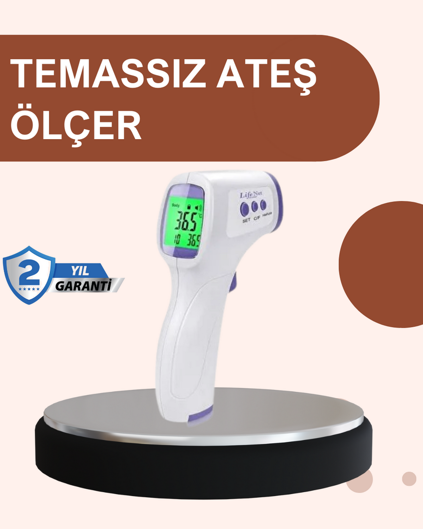 1243629_3-243.png Temassız Dijital Ateş Ölçer Büyük Ekranlı Hızlı Okuma - Görsel 1