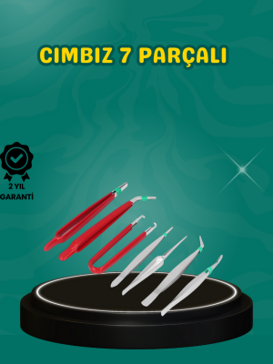 Antistatik 7’li Hassas Cımbız Takımı Manyetik Olmayan Uçlu