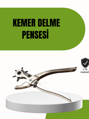 Deride Kemer Çanta Ayakkabı Delme Pensesi 6 Uçlu Döner Başlıklı Tamir Aleti