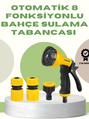 Çok Fonksiyonlu Bahçe Sulama Tabancası Ergonomik Basınçlı Sprey