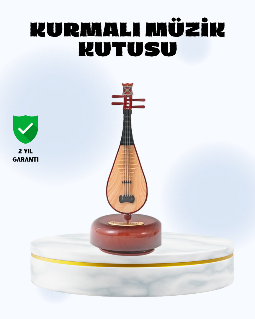 1244077_3-23.png Enstrüman Şeklinde Müzik Kutusu Lüt Tasarım Melodious Music - Görsel 1