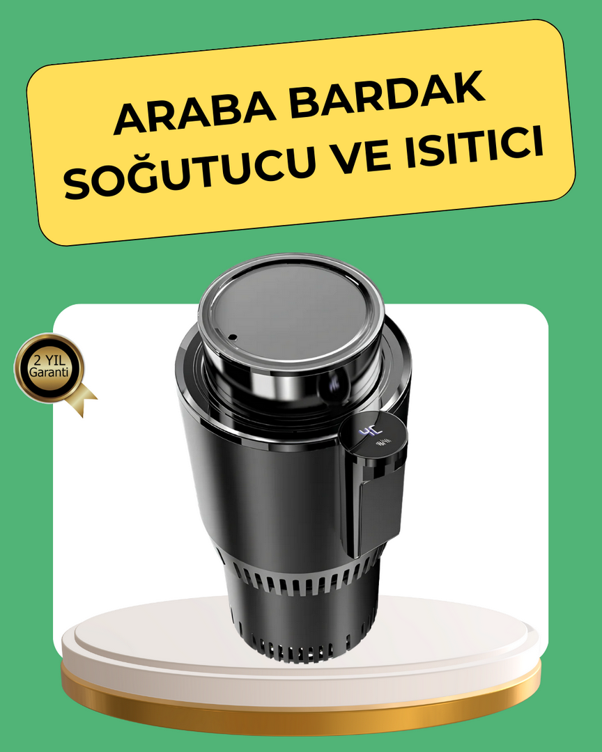 1244644_2-47.png Isıtma Soğutma Özellikli Araç Bardaklığı Çakmak Girişli Akıllı - Görsel 1