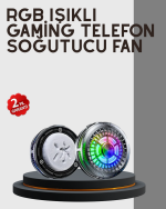 RGB Gaming Telefon Fanı Sessiz Soğutucu Tüm Akıllı Telefonlara Uygun - Görsel 2