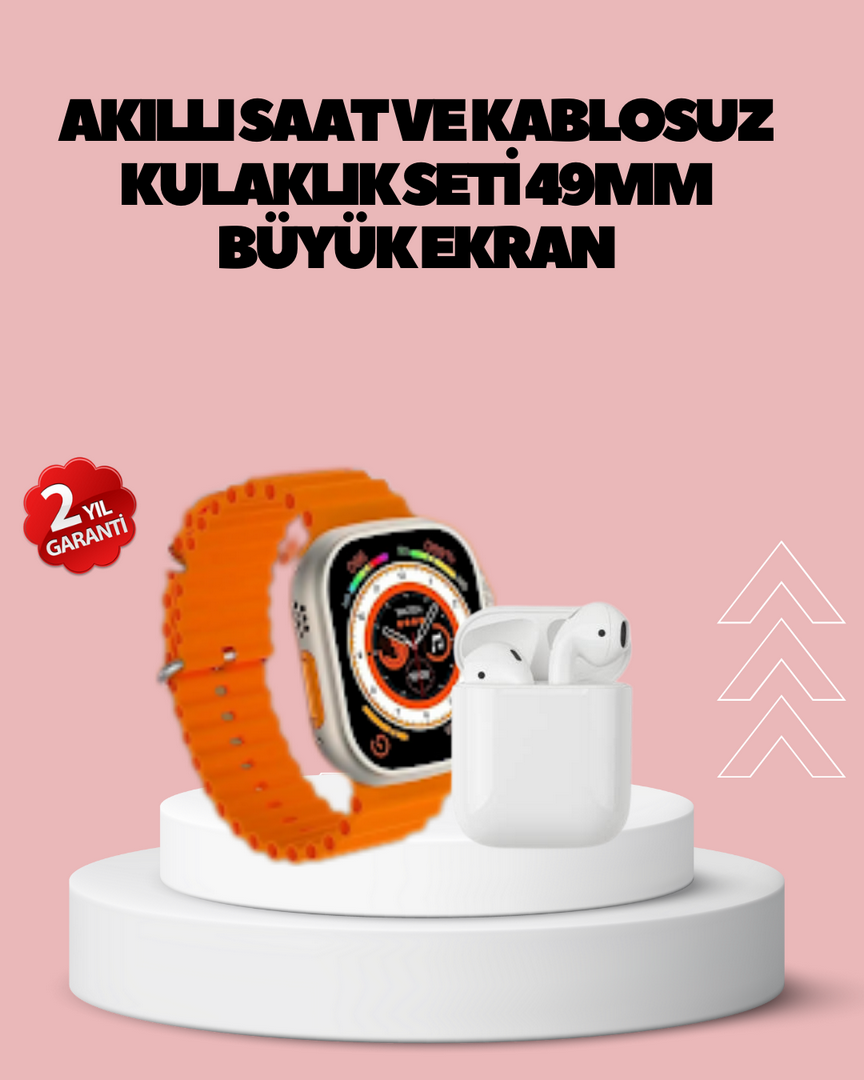 1246985_6-76.png Watch 9 Max Akıllı Saat 45 mm Geniş Ekran Kulaklık Seti - Görsel 1