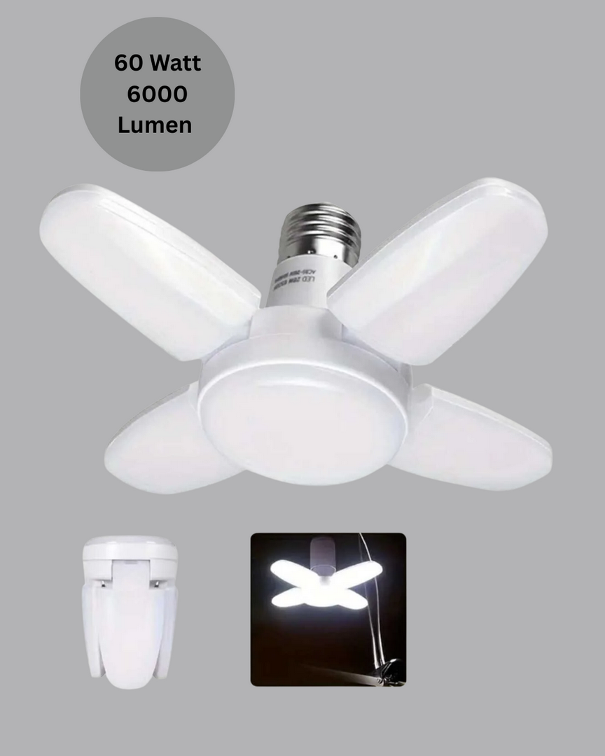 1247010_8-71.png Yüksek Işık Güçlü LED Ampül 4 Kollu Katlanır Pervane Tasarım - Görsel 3