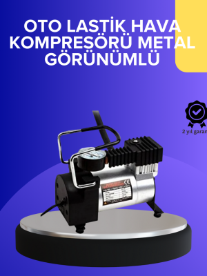 Metal Gövdeli Oto Lastik Hava Kompresörü 12V 140 PSI Hızlı Şişirme