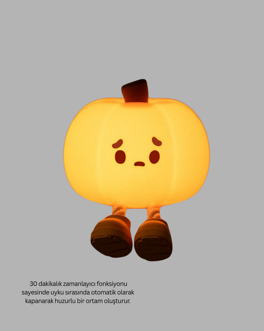 1247027_8-68.png Pumpkin LED Gece Lambası Üç Kademeli Işık Ayarlı - Görsel 3
