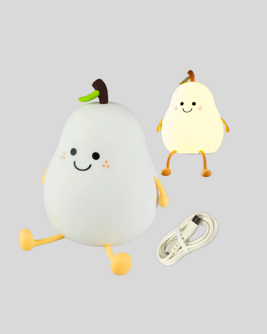 1247033_10-66.png USB Şarjlı Armut Gece Lambası Dokunmatik Renk Değişimli - Görsel 5