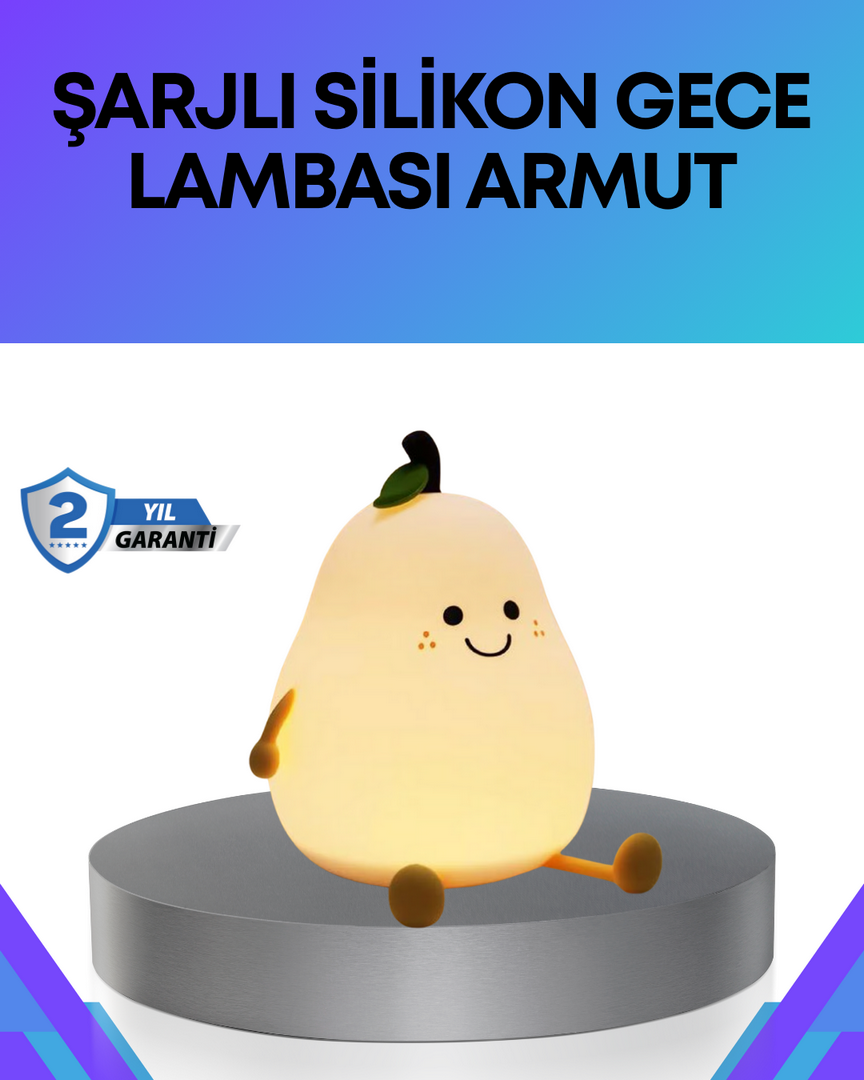 1247035_3-94.png Modern Armut Gece Lambası Kablosuz Şarjlı LED Aydınlatma - Görsel 1