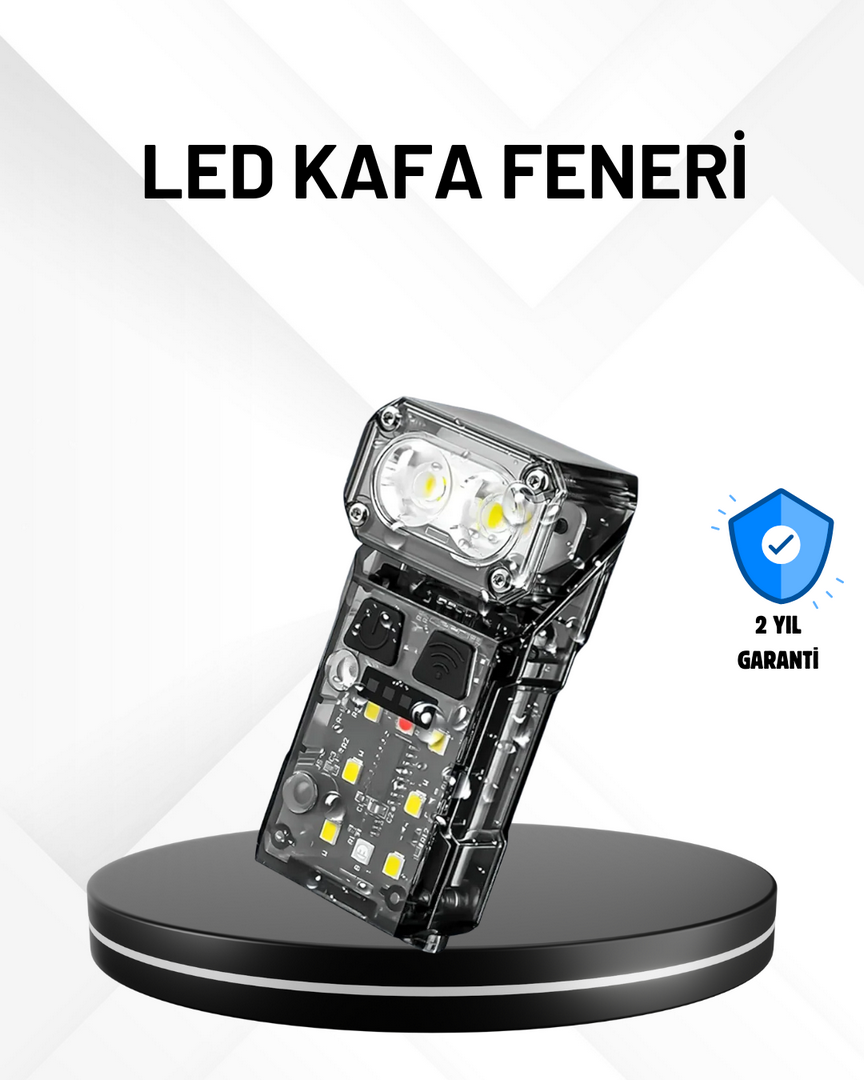 1247278_5-83.png Sensörlü LED Kafa Feneri Şarj Edilebilir Manyetik Eller Serbest - Görsel 1