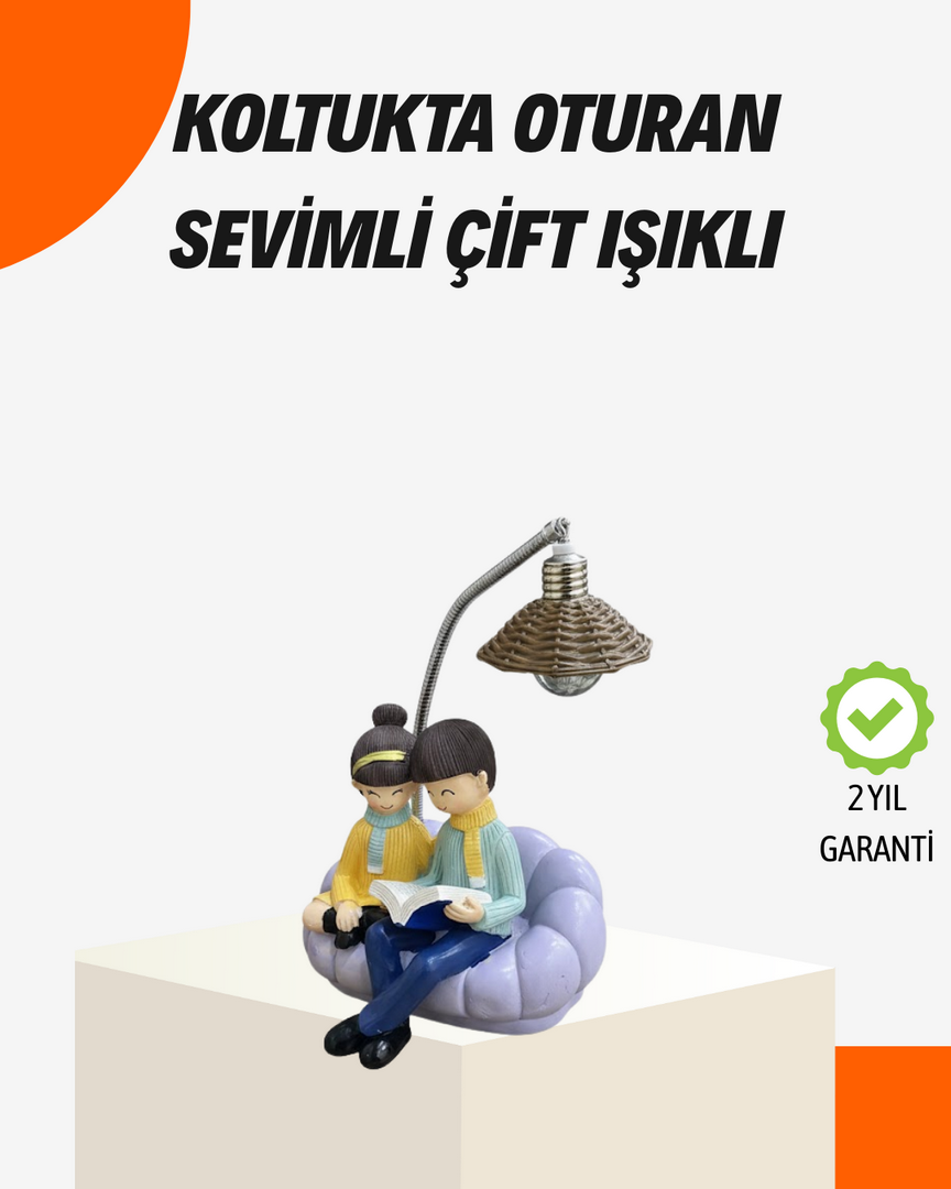 1247285_3-109.png Sevgiliye Özel Çift Figürlü LED Masa Lambası Okuyan Çift Tasarım - Görsel 1