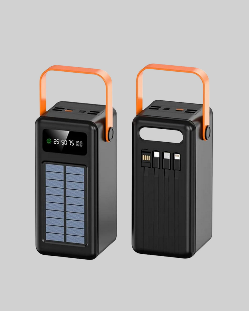 1247302_7-77.png 80000 mAh Yüksek Kapasiteli Powerbank Göstergeli Solar Şarj Cihazı - Görsel 4