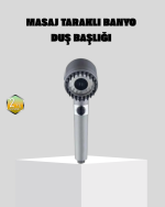 Yüksek Basınçlı Masajlı Duş Başlığı Su Tasarruflu