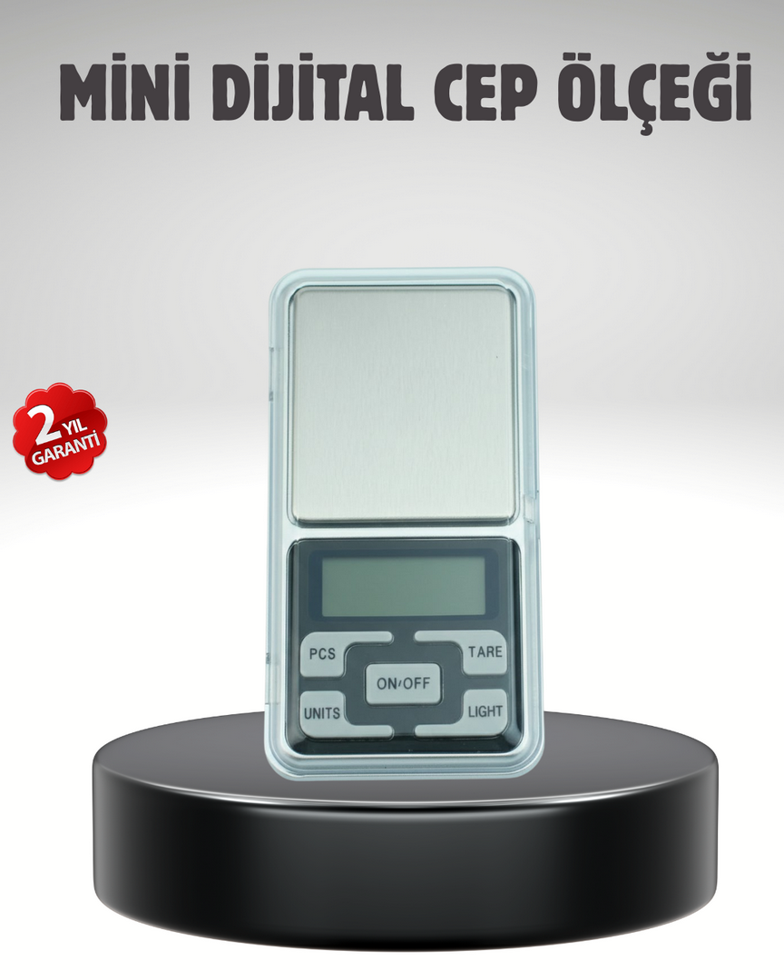 1247478_4-91.png Hassas Tartım İçin Dijital Cep Terazisi Sayma Modlu - Görsel 1