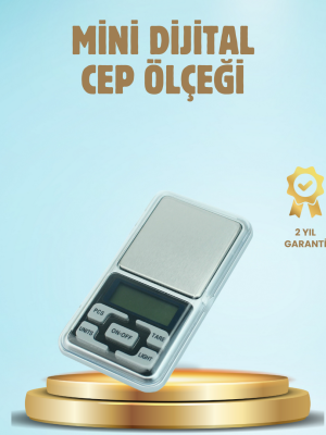 300 Gr Hassas Cep Terazisi Mavi Işıklı LCD Ekranlı