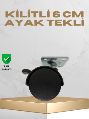 Sehpa ve Masa İçin 6 cm Kilitli Ayak