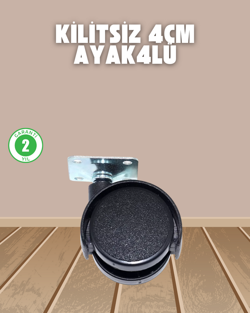 1247662_5-96.png Sehpa ve Ekipmanlar İçin Kilitsiz 4 cm Ayak 4’lü - Görsel 1