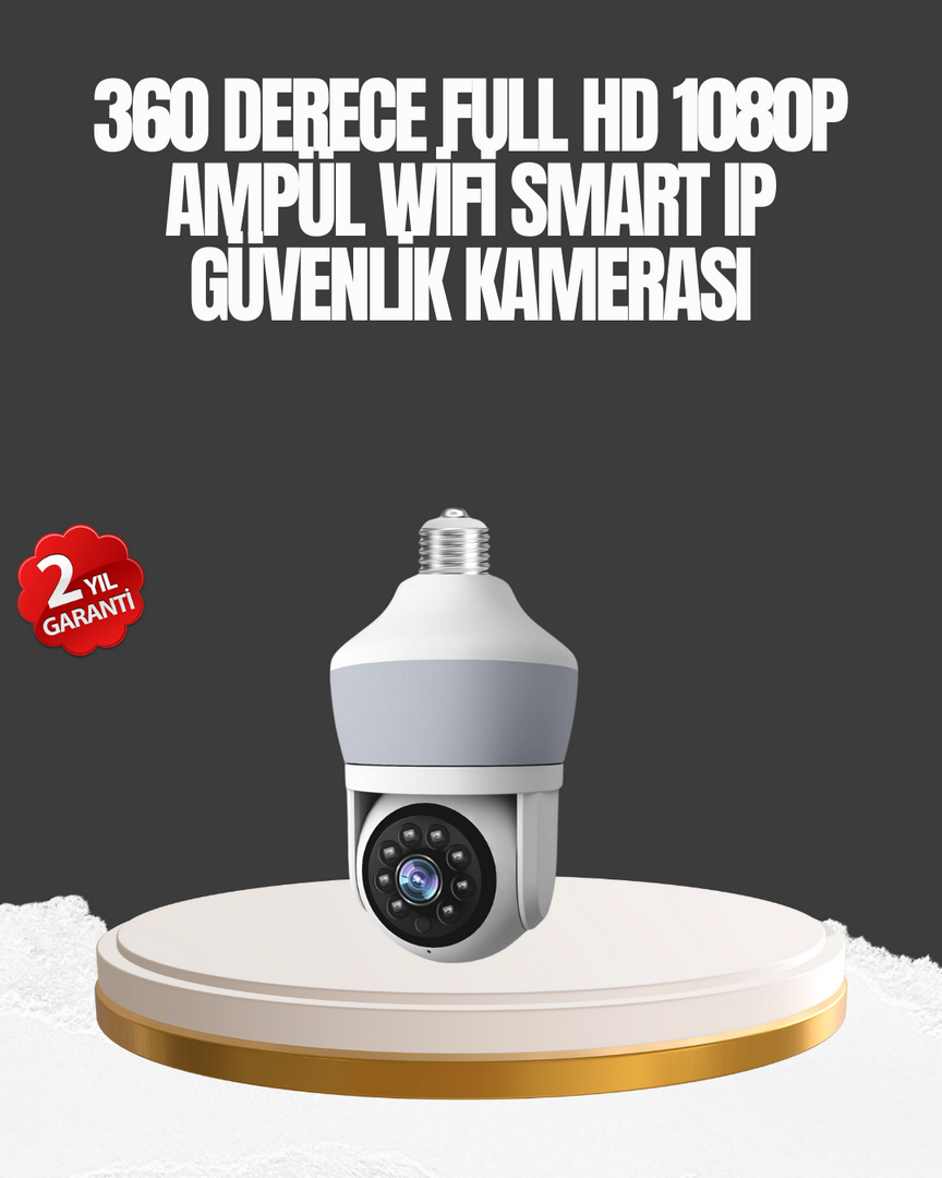 1247790_5-112.png Gece Görüşlü Mobil Uygulamalı Akıllı Ampül Kamera - Görsel 1