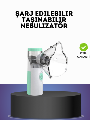 Ultrasonik Frekanslı Şarj Edilebilir Nebülizatör