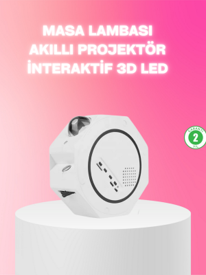 360° Döndürülebilir Yıldızlı Gökyüzü Projeksiyon Gece Lambası