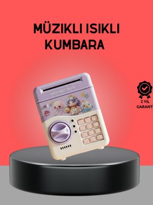 Çocuklar İçin Elektronik Şifreli Para Biriktirme Kumbarası Mor