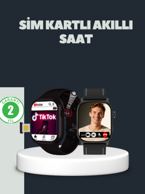SIM Kartlı GPS Destekli Akıllı Saat Sesli Görüşmeli