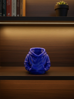 Dekoratif Lacivert Hoodie Kalemlik 10x10 cm