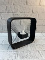 Kare Askılı Mumluk Duvara Asılan Şık Dekoratif Mumluk 16×16 cm - Görsel 3