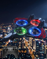 LED Işıklı Uzaktan Kumandalı Drone Fighter Jet Tasarımlı 360 Derece Dönebilen Oyuncak Uçak - Görsel 5
