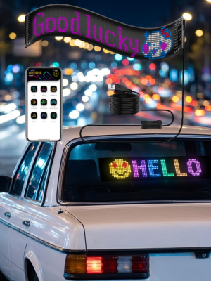 LED Matrix Panel RGB Yazı Yazma Animasyonlu Telefon Kontrollü Akıllı Ekran
