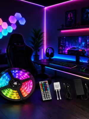 5 Metre RGB LED Şerit Kumandalı 5050 Renk Değiştiren LED Strip