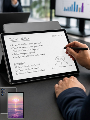 10.1 İnç Android Tablet 16GB RAM 1TB Depolama Klavyeli Tablet Seti