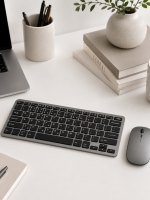 Kablosuz Bluetooth Klavye Mouse Seti Şarjlı Tablet Laptop Uyumlu