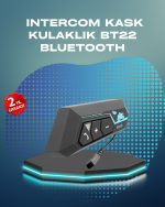 BT22 Kask Bluetooth Kulaklık Su Geçirmez Motosiklet İletişim Sistemi - Görsel 5