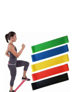 Pilates ve Fitness Direnç Bandı Egzersiz İçin Esnek Güçlendirme Lastiği - Görsel 5
